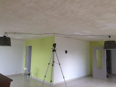 plafond avant rénovation
